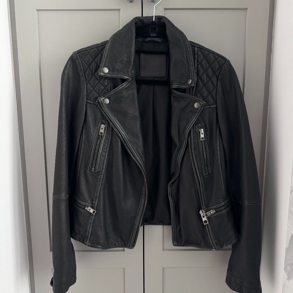 All Saints Leather Jacket - Size 6